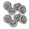 8x Siemens Diswasher Lower Basket Wheel 165314