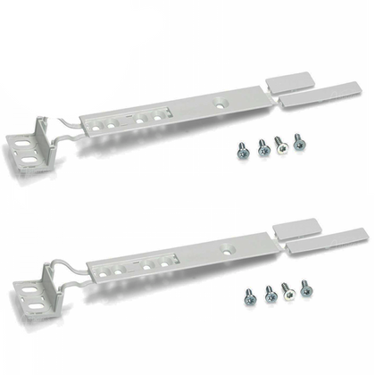 2x Zanussi Fridge Freezer Integrated Sliding Door Hinge Mounting Bracket Kit 2230349041