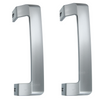 2x Beko Fridge Freezer Refrigerator Silver Door Handle 4900061200