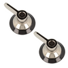 Smeg Oven Hob Cooker Chrome & Black Control Knobs 694975086