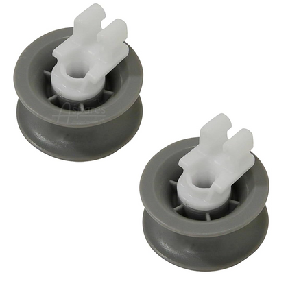 2x Tecnik & Gorenje Dishwasher Upper Top Basket Wheel 00611666