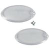 Electrolux 2x Cooker Hood Lamp Bulb Lens Cover Plate 50248796000