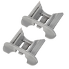 2x Beko Dishwasher Basket Rail End Stop Retaining Clip 1731540100